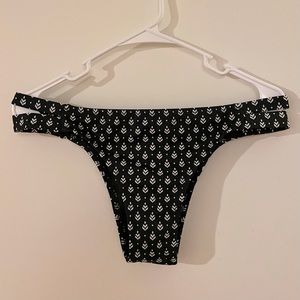 Black and white bikini bottom